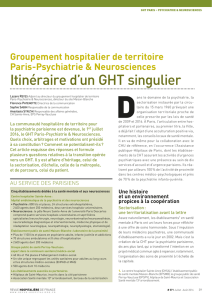 Itinéraire d`un GHT singulier - Centre Hospitalier Sainte Anne