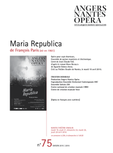 Maria Republica - Angers Nantes Opéra