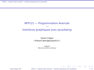 Interfaces graphiques avec Java/Swing