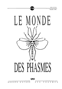 Le Monde des Phasmes 29 (Mars 1995).