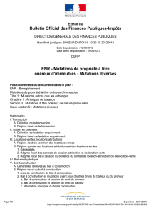 Bulletin Officiel des Finances Publiques-Impôts ENR
