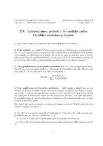 TD4 - Laboratoire de Probabilités et Modèles Aléatoires