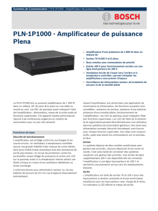 PLN-1P1000 - Amplificateur de puissance Plena