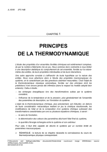 principes de la thermodynamique