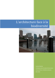 L`architecture face à la biodiversité