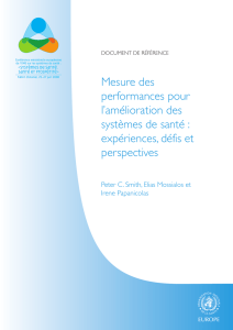 Mesure des performances pour l`amélioration des systèmes de
