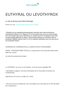 euthyral ou levothyrox