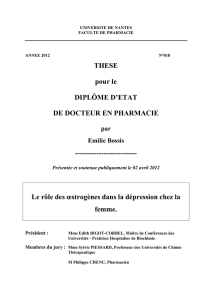 THESE pour le DIPLÔME D`ETAT DE DOCTEUR EN PHARMACIE