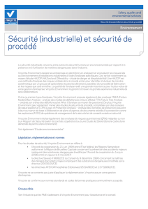 Sécurité (industrielle) et sécurité de procédé