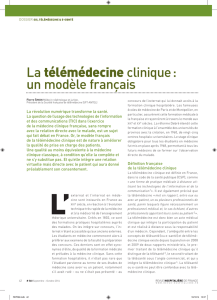 la télémédecine clinique : un modèle français
