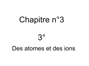 Des atomes et des ions - Collège Hubert Fillay