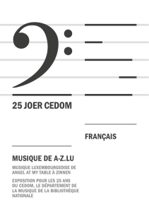 Musique luxembourgeoise de A-Z (pdf - 149 Ko)