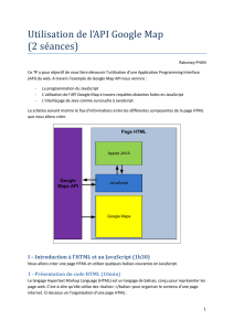Utilisation de l`API Google Map (2 séances)