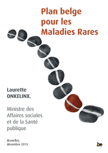 Plan belge pour les maladies rares