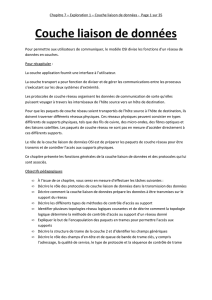 Couche liaison de donn&eacute;es