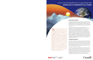 les changements climatiques