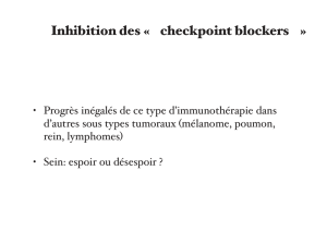 Inhibition des «checkpoint blockers»