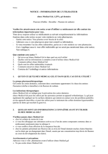 NOTICE : INFORMATION DE L`UTILISATEUR fournies dans cette