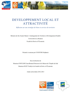 Développement local et attractivité