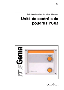 Unité de contrôle de poudre FPC03