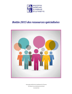 Bottin 2015 des ressources spécialisées
