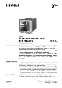 8306 Unités de traitement local BPS / NetBPS BPS1