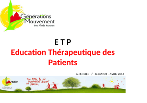 éducation thérapeutique des patients - PAERPA