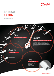 RA-News 1 / 2012 - Danfoss Chauffage