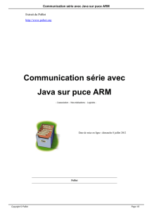 Communication série avec Java sur puce ARM