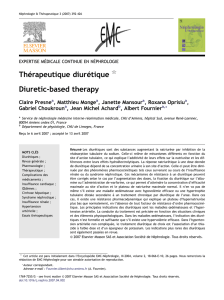 Thérapeutique diurétique Diuretic