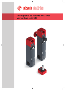 Interrupteurs de sécurité RFID avec verrouillage série NG