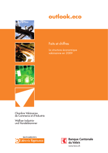 Faits et chiffres - La strucutre économique valaisanne en 2009