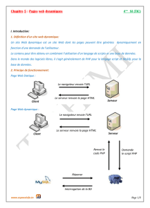 Chapitre5 Pages web dynamiques 4SI (TIC)