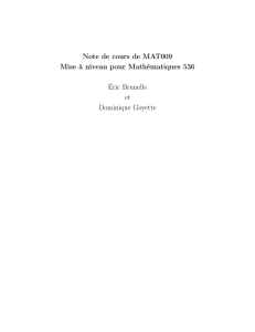 Note de cours de MAT009 Mise à niveau pour Mathématiques 536