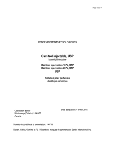 Osmitrol injectable, USP
