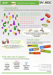 Fiche jeu : Farandole de jeux sur les fruits et légumes