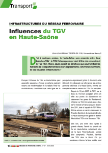Influences du TGV en Haute