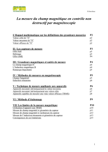 La mesure de champ en magnétoscopie V3