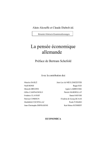 La pens&eacute;e &eacute;conomique allemande