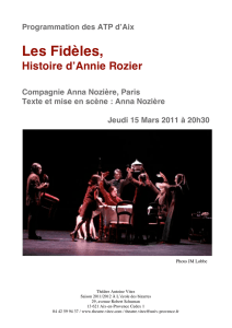 Les Fidèles, - Théâtre Antoine Vitez