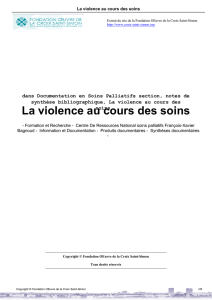 La violence au cours des soins