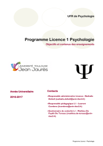 Programme L1 ter.pub - UFR de Psychologie