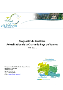 Diagnostic du territoire Actualisation de la Charte du Pays de Vannes
