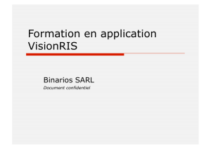 Formation en application VisionRIS