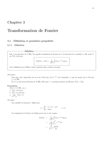 Transformation de Fourier