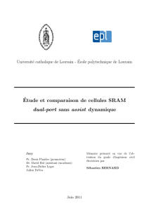´Etude et comparaison de cellules SRAM dual
