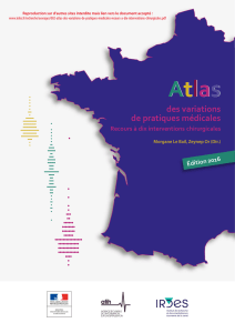 Atlas des variations de pratiques médicales - Recours à dix