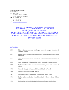 docteur en sciences des activites physiques et sportives