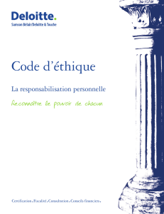 Code d`éthique