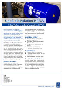 Unité d`oxydation HP/UV